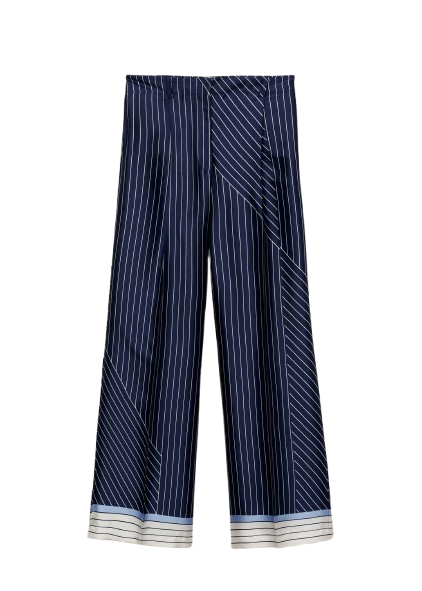 Satinhose mit Kombistreifen