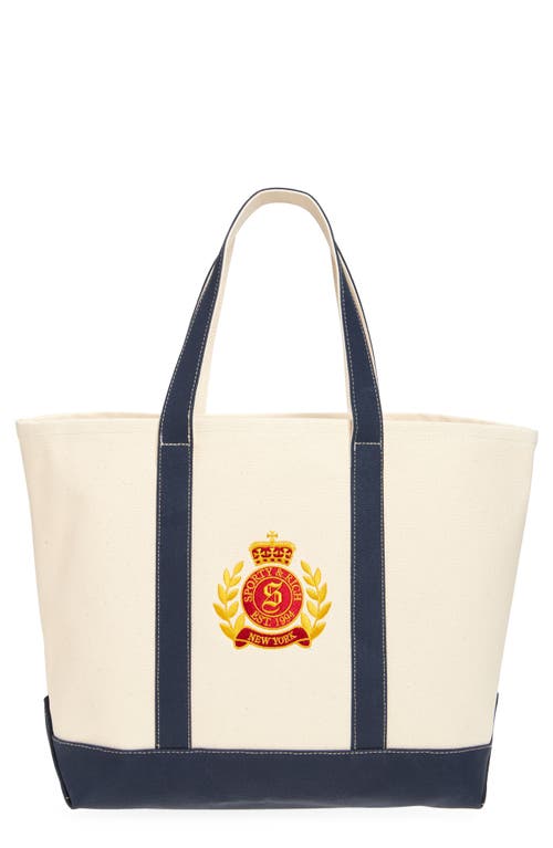 NY Crest Cotton Tote Bag
