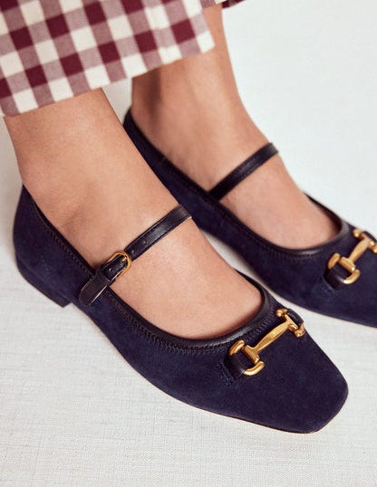 Iris Snaffle Mary Jane Flats 