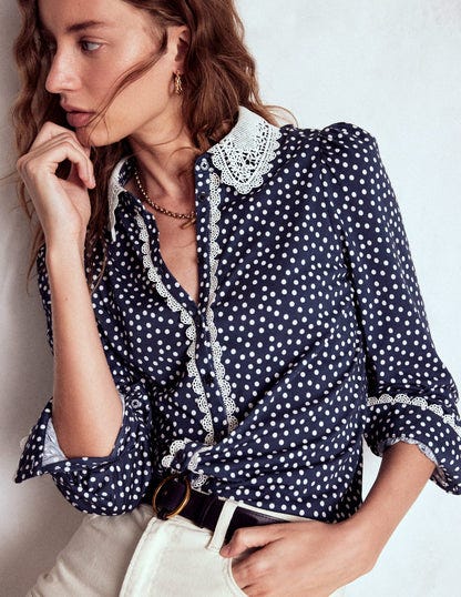 Lace Collar Blouse 