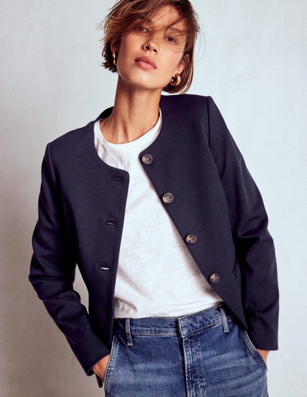 Hampstead Ponte Twill Blazer 
