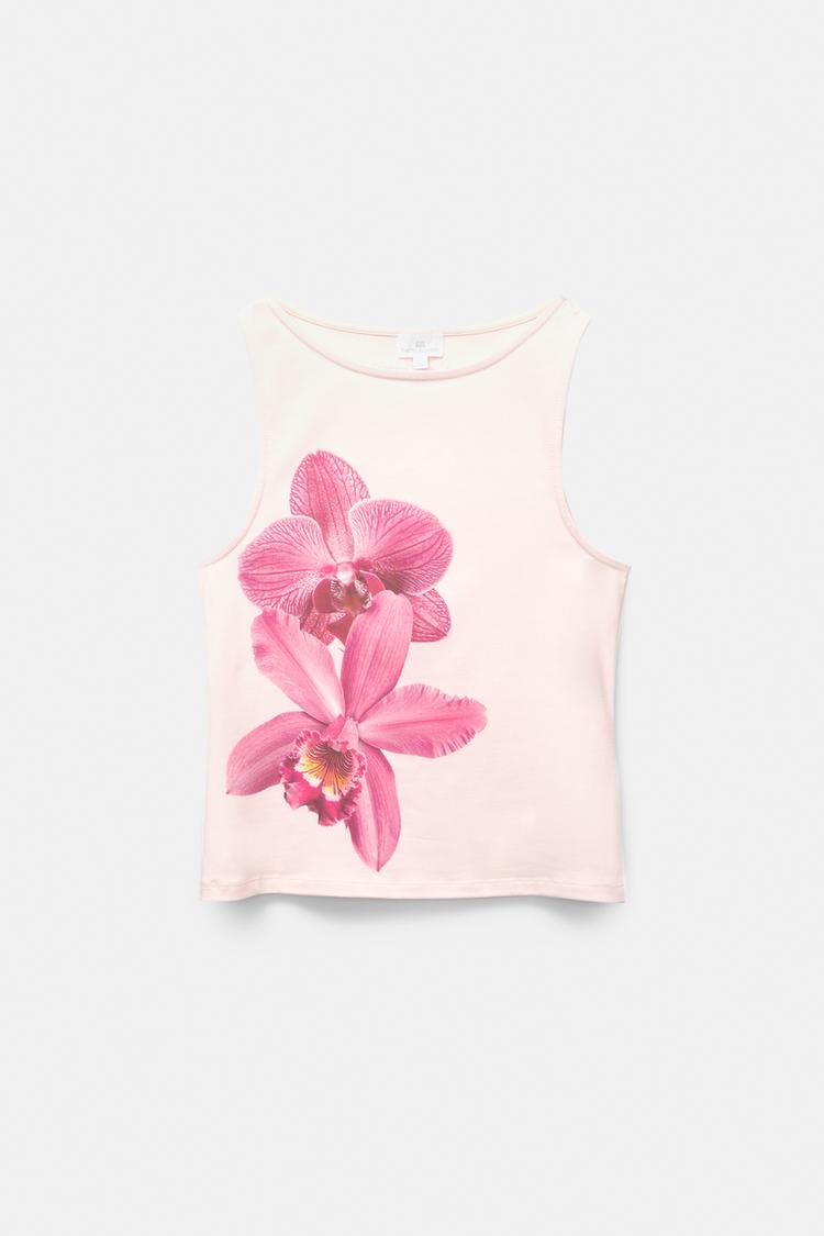 Orchid Graphic Tank Top