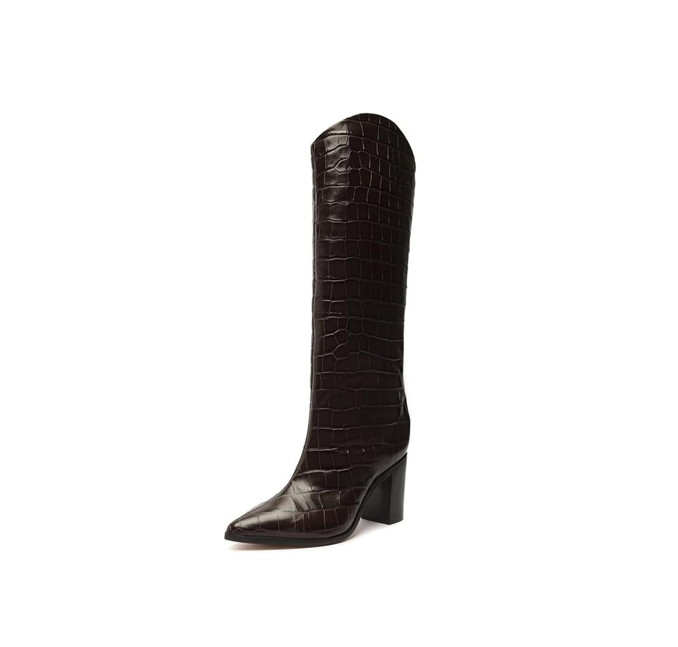 Bottes hautes à talons carrés Maryana