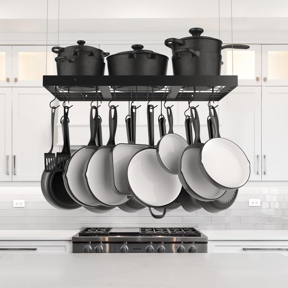 KES Ceiling Hanging Pot and Pan Rack