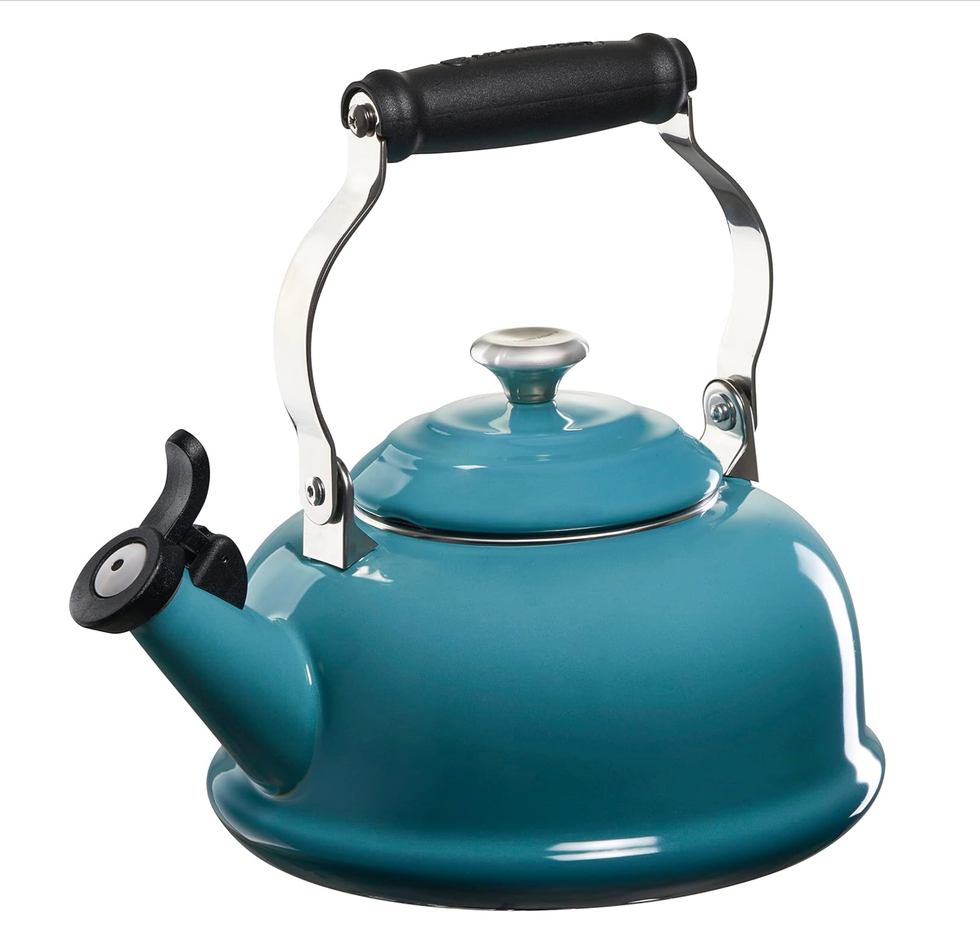 Enamel on Steel Whistling Tea Kettle