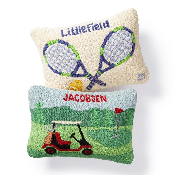 Sport Hand Hooked Pillows