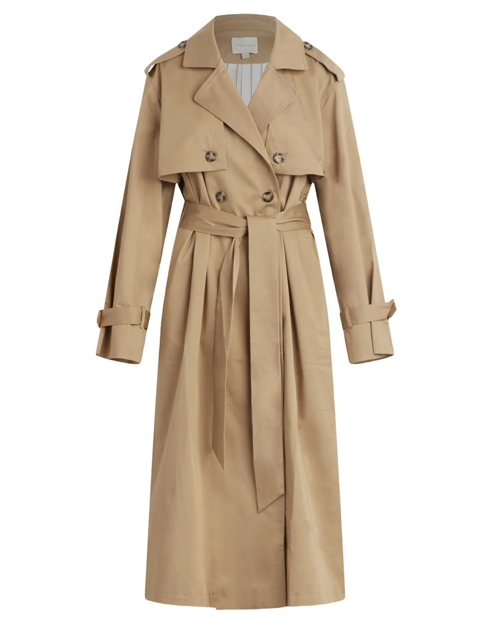 Der Charles Trenchcoat mit zweireihiger Taillenbindung