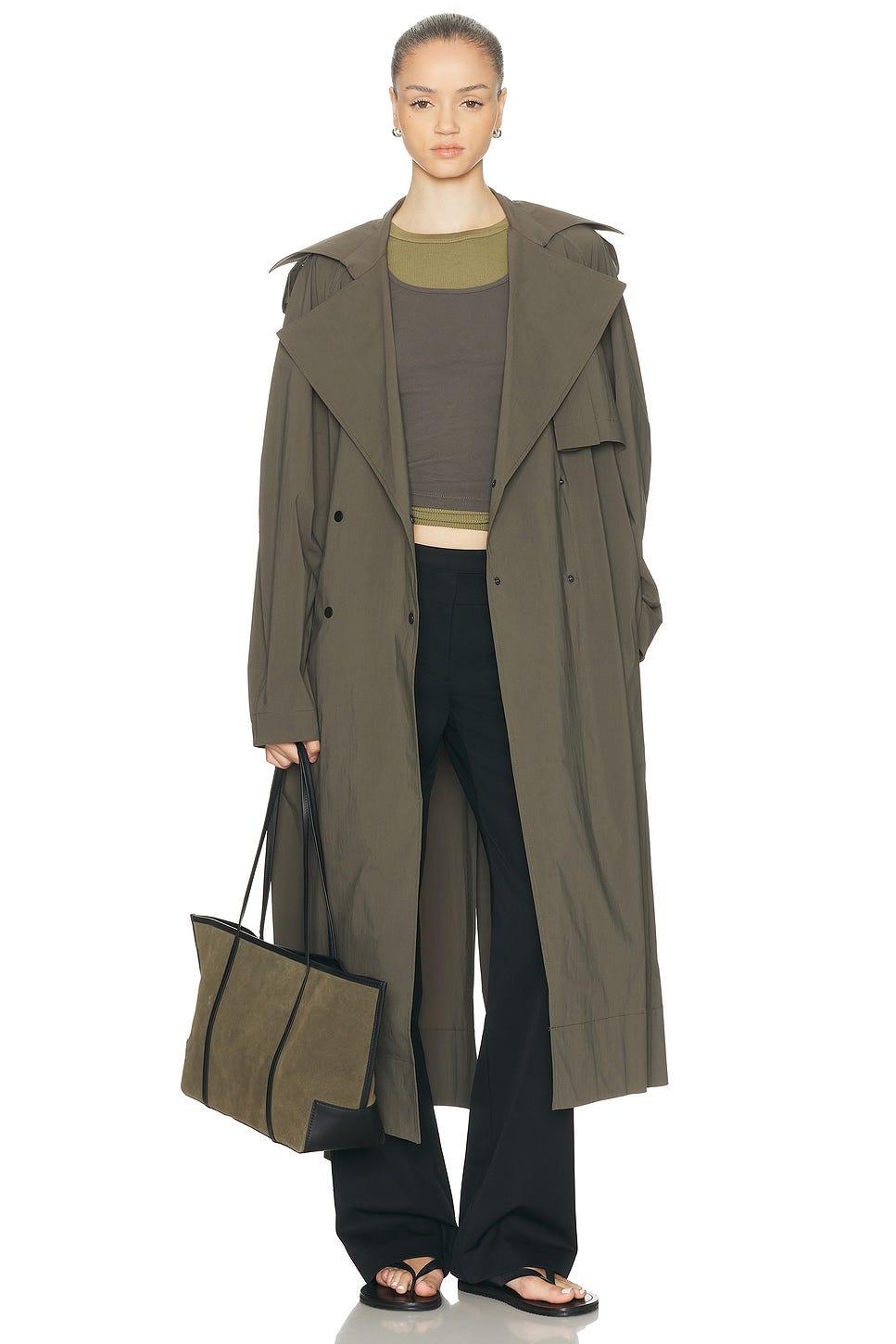 Entspannter Trenchcoat