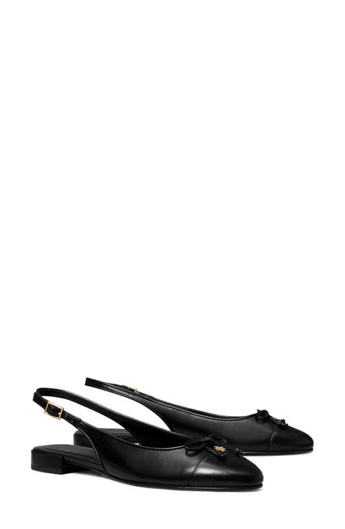 Slingback Cap Toe Flat