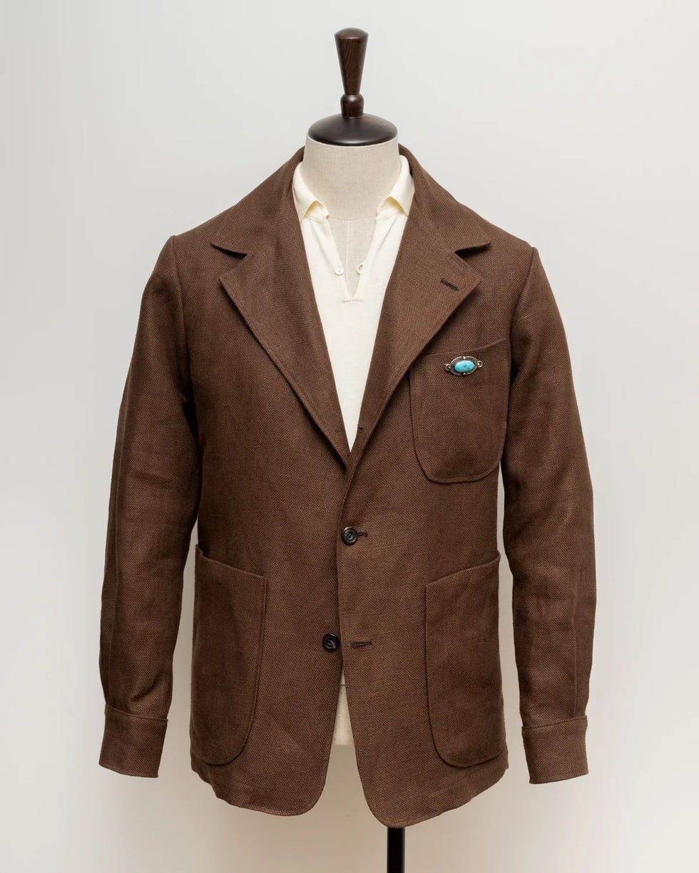 Easy Jacket Brown Linen