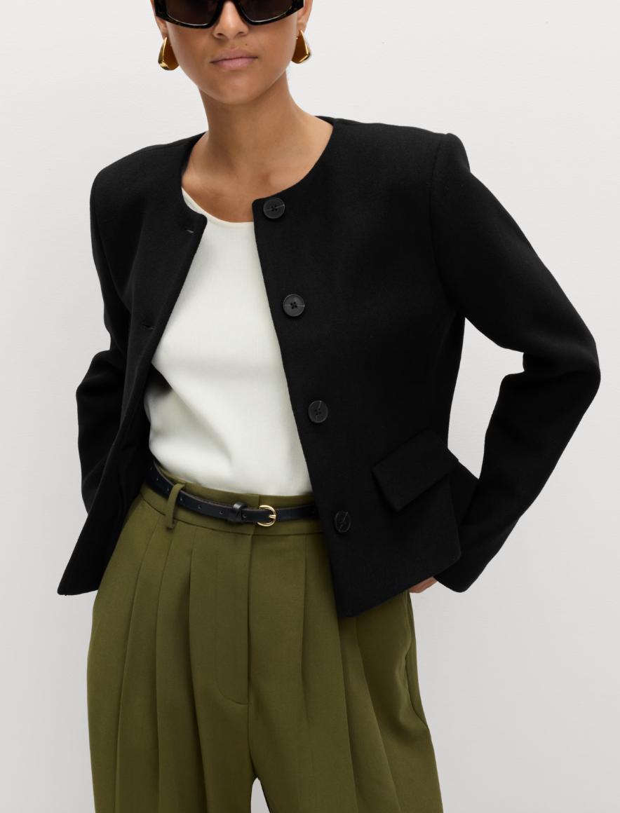 The Chic One...Collarless Jacket