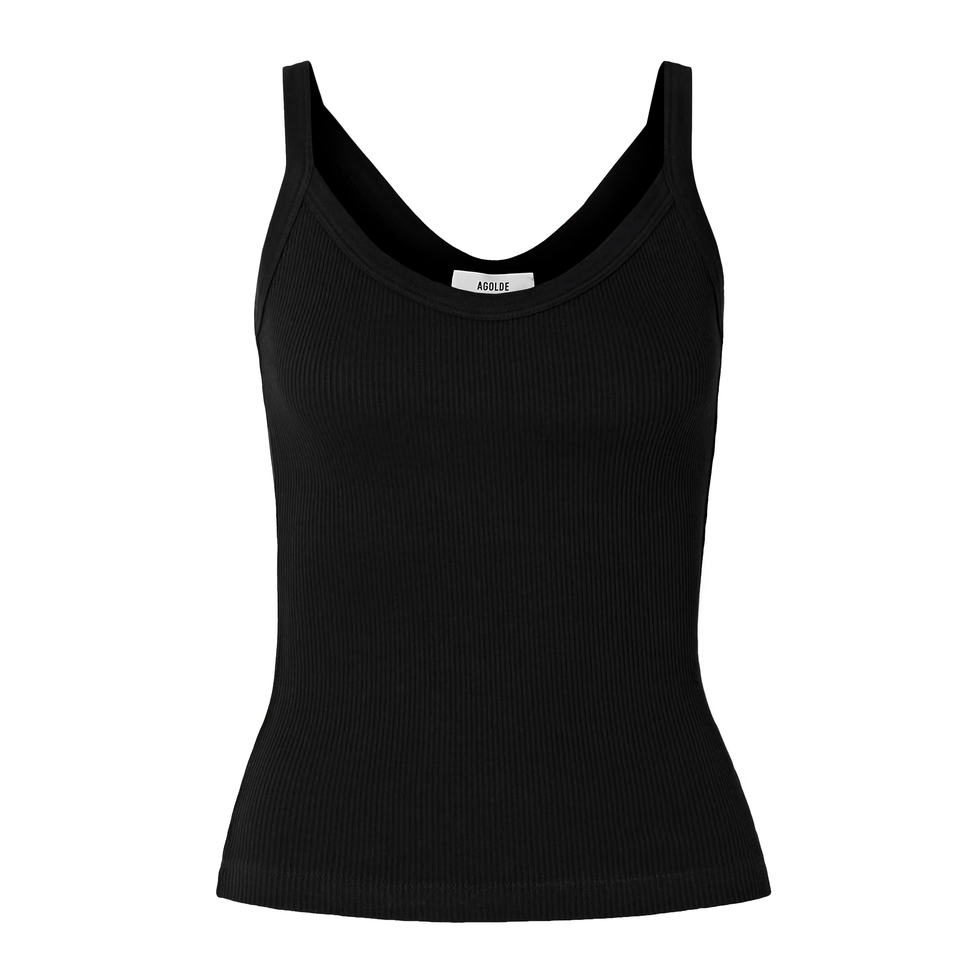 Jordan Ribbed Stretch-Organic Cotton and Tencel™ Lyocell-Blend Tank