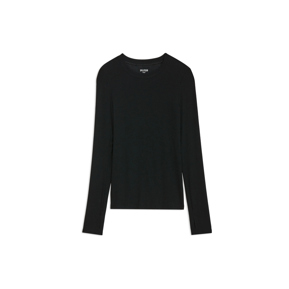 Louise Rib Long-Sleeve Top