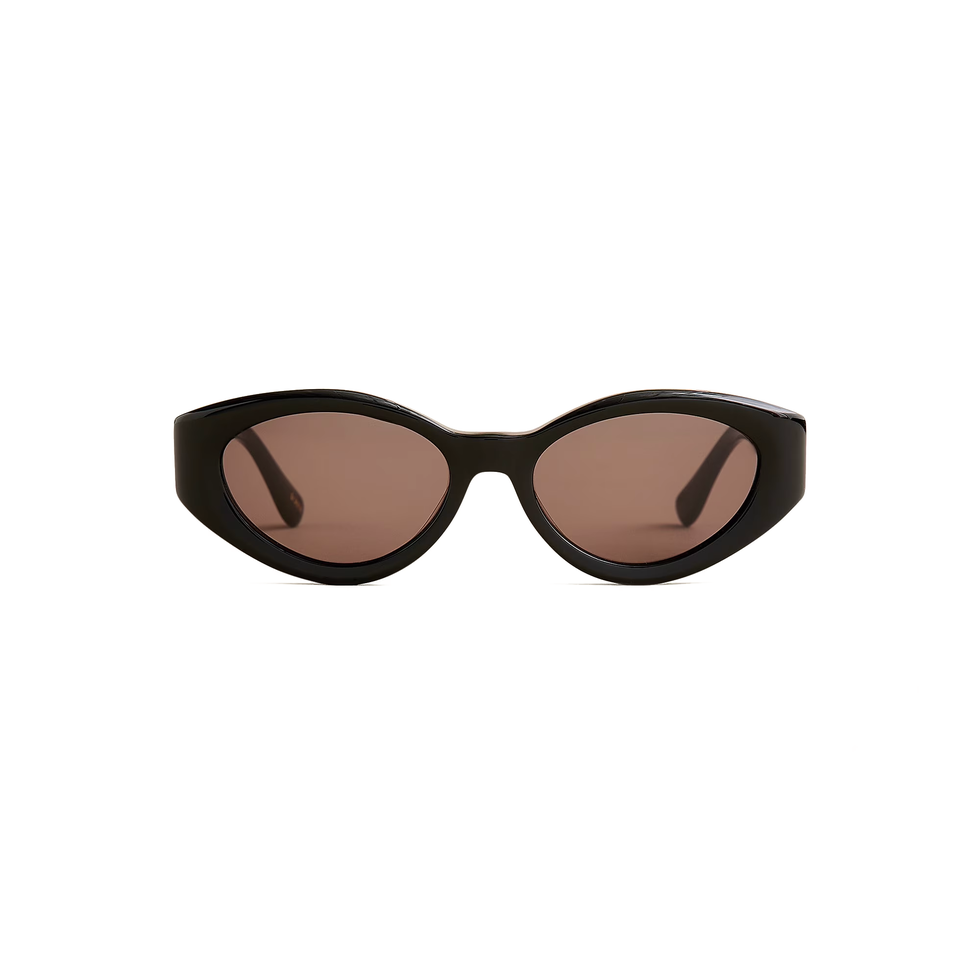 Beveled Oval Sunglasses
