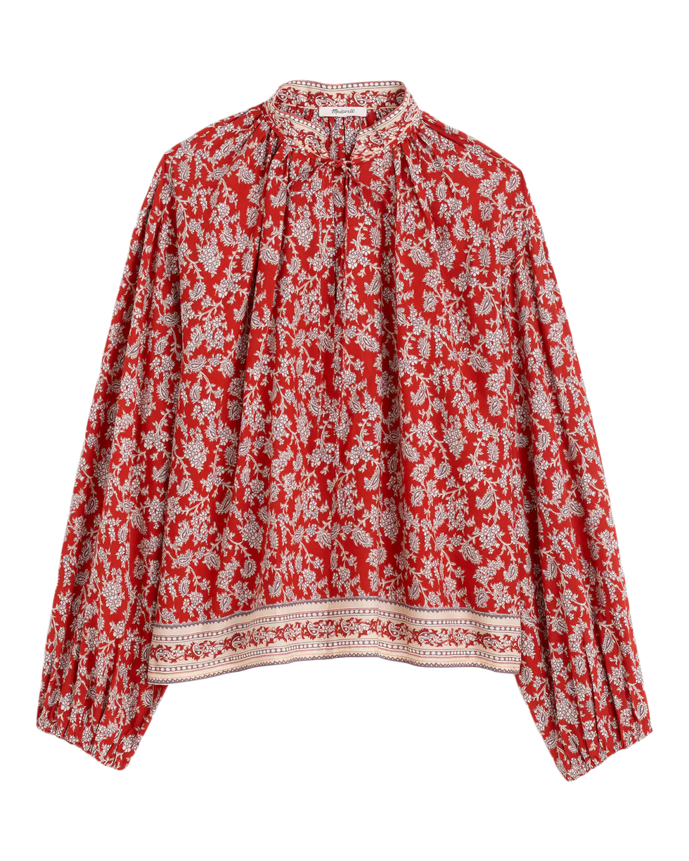Shirred Popover Top