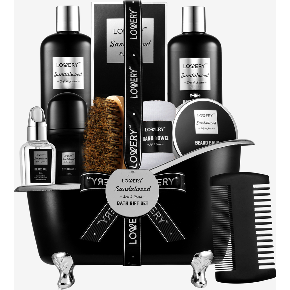 Deluxe Sandalwood Grooming Beard Kit