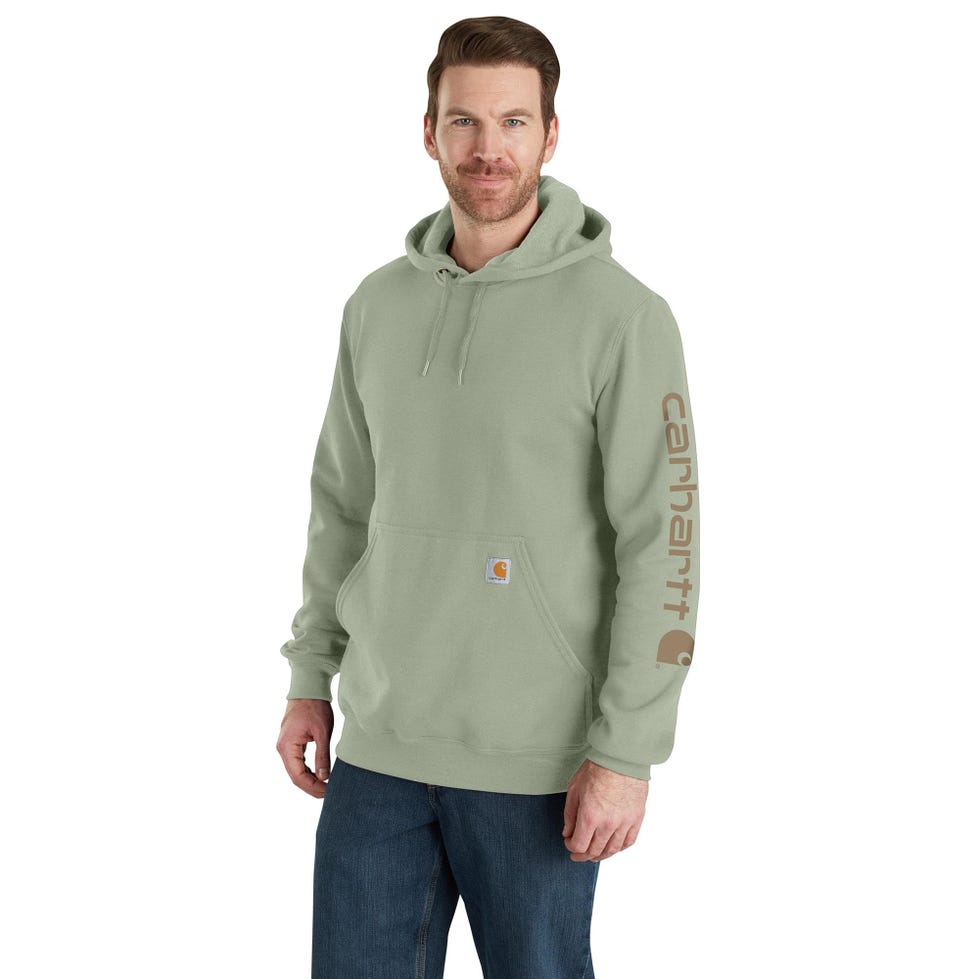 Loose Fit Midweight Logo Sleeve Graphic Sweatshirt