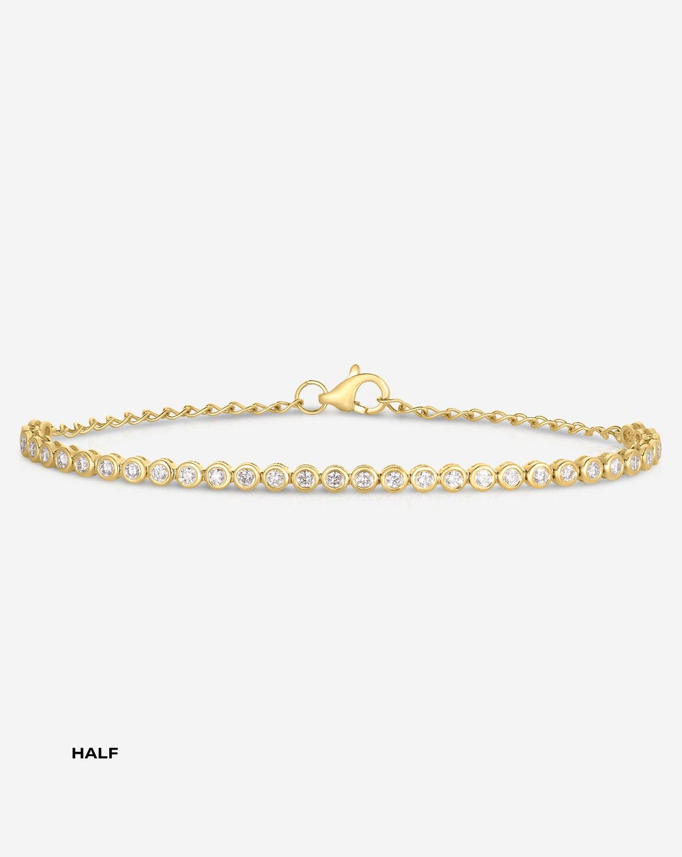 Bezel Mini Diamond Tennis Bracelet