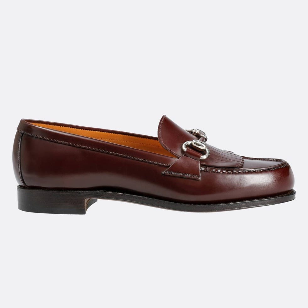 Mocasines artesanales con horsebit en piel Varik Oxblood