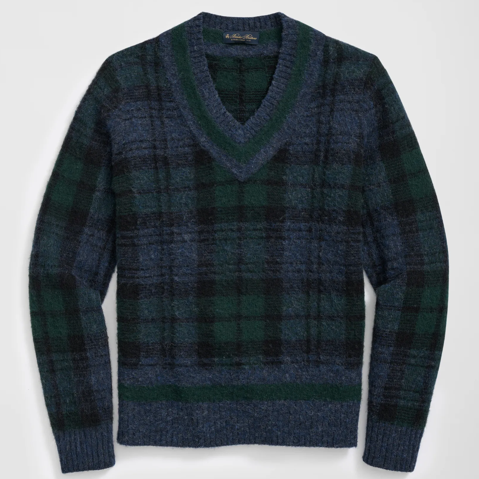 Brushed Wool Tennis Sweater
