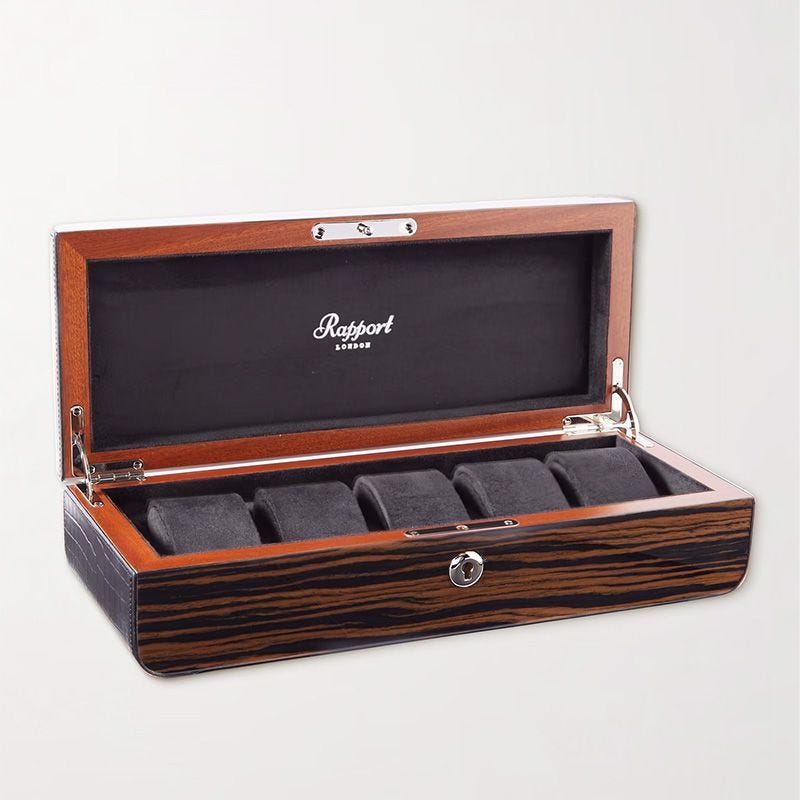 Mayfair Wood 5-teilige Uhrenbox