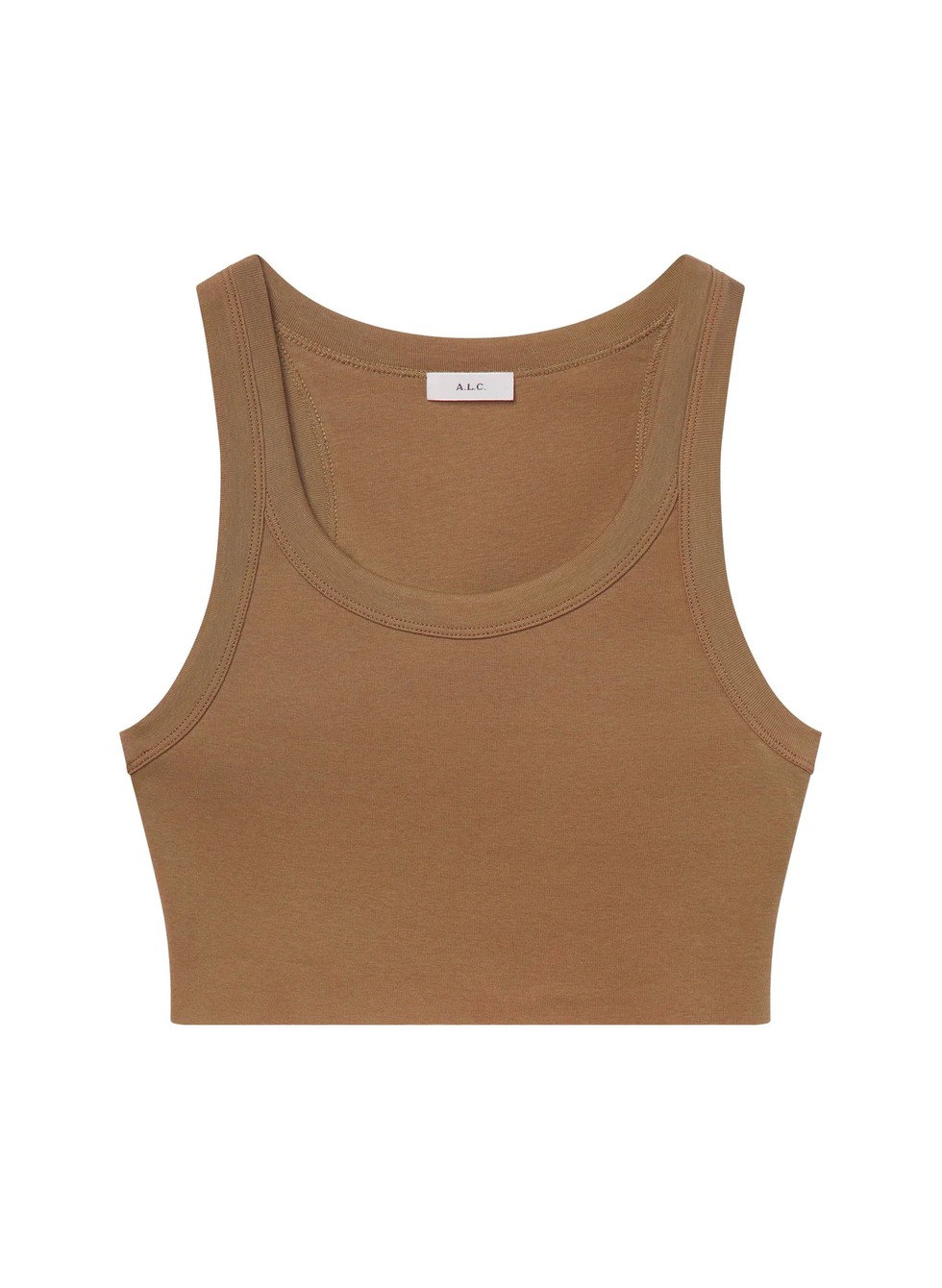 Halsey Cropped Cotton Rib Tank