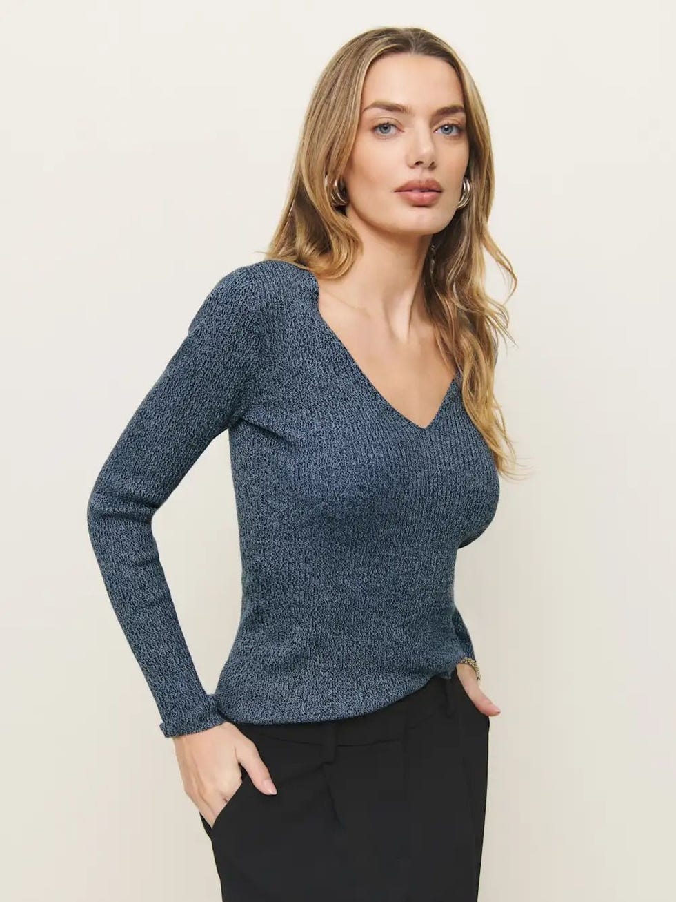 Valencia Regenerative Merino V-Neck