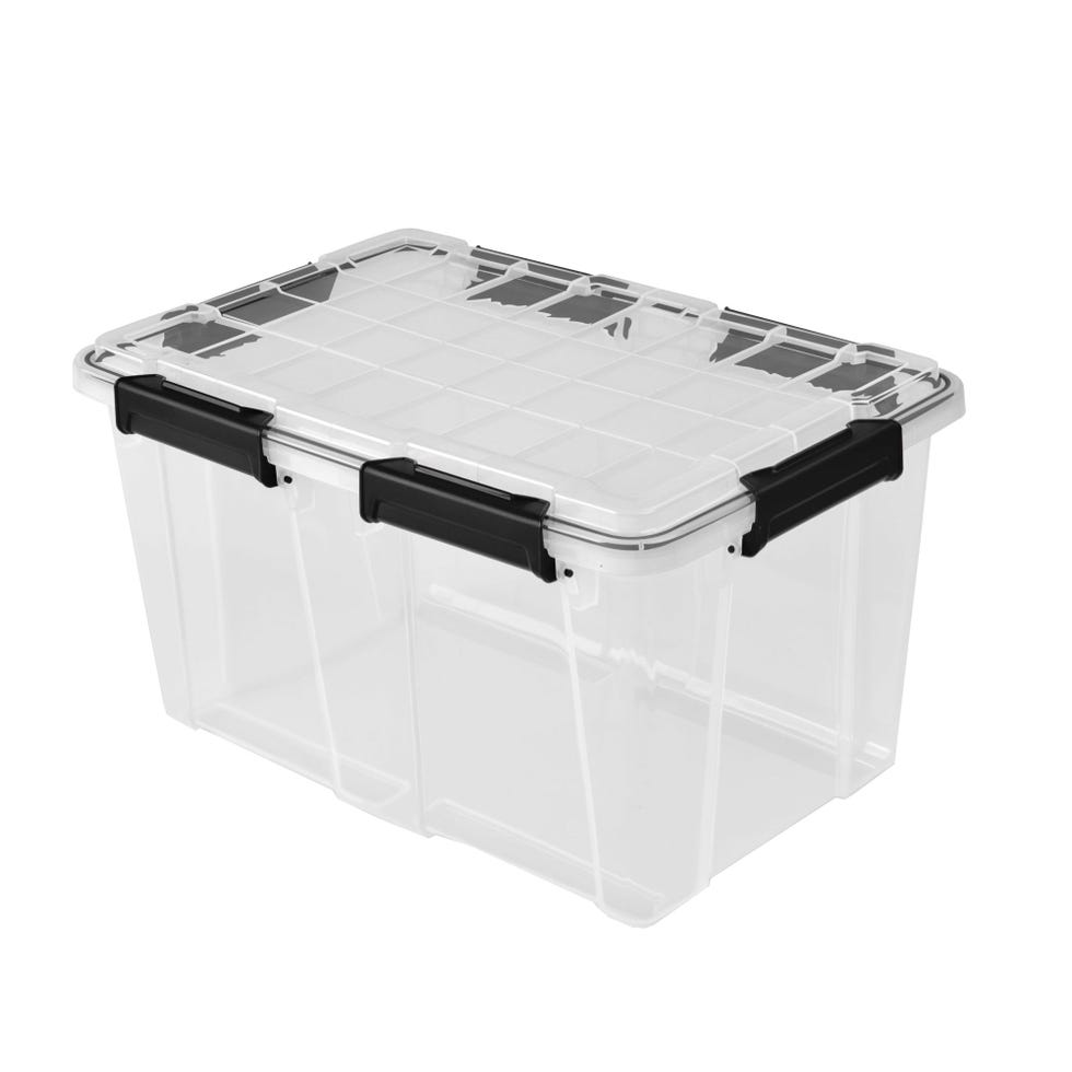 Sterilite 54-Qt. Clear Storage Bin with Latching Lid