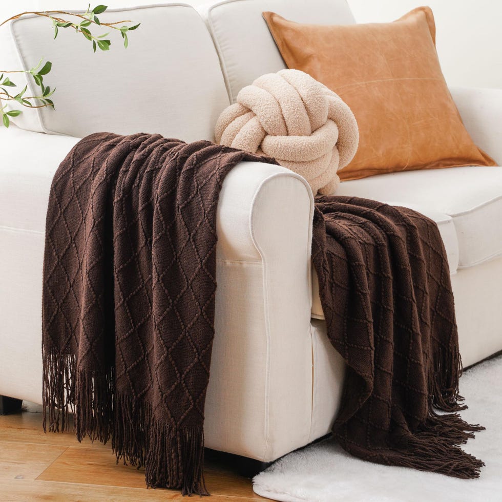 Dark Brown Throw Blanket