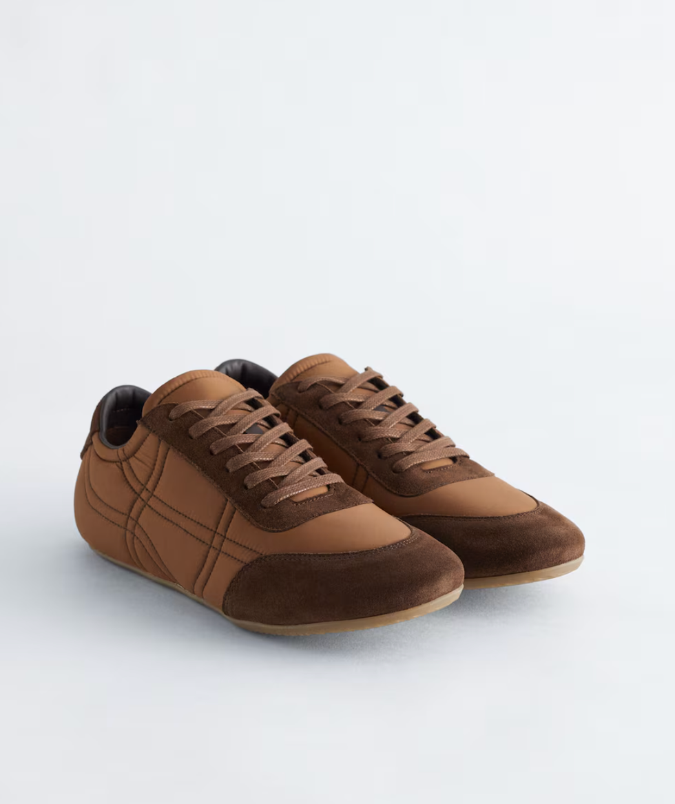 Suede-Detail Trainers
