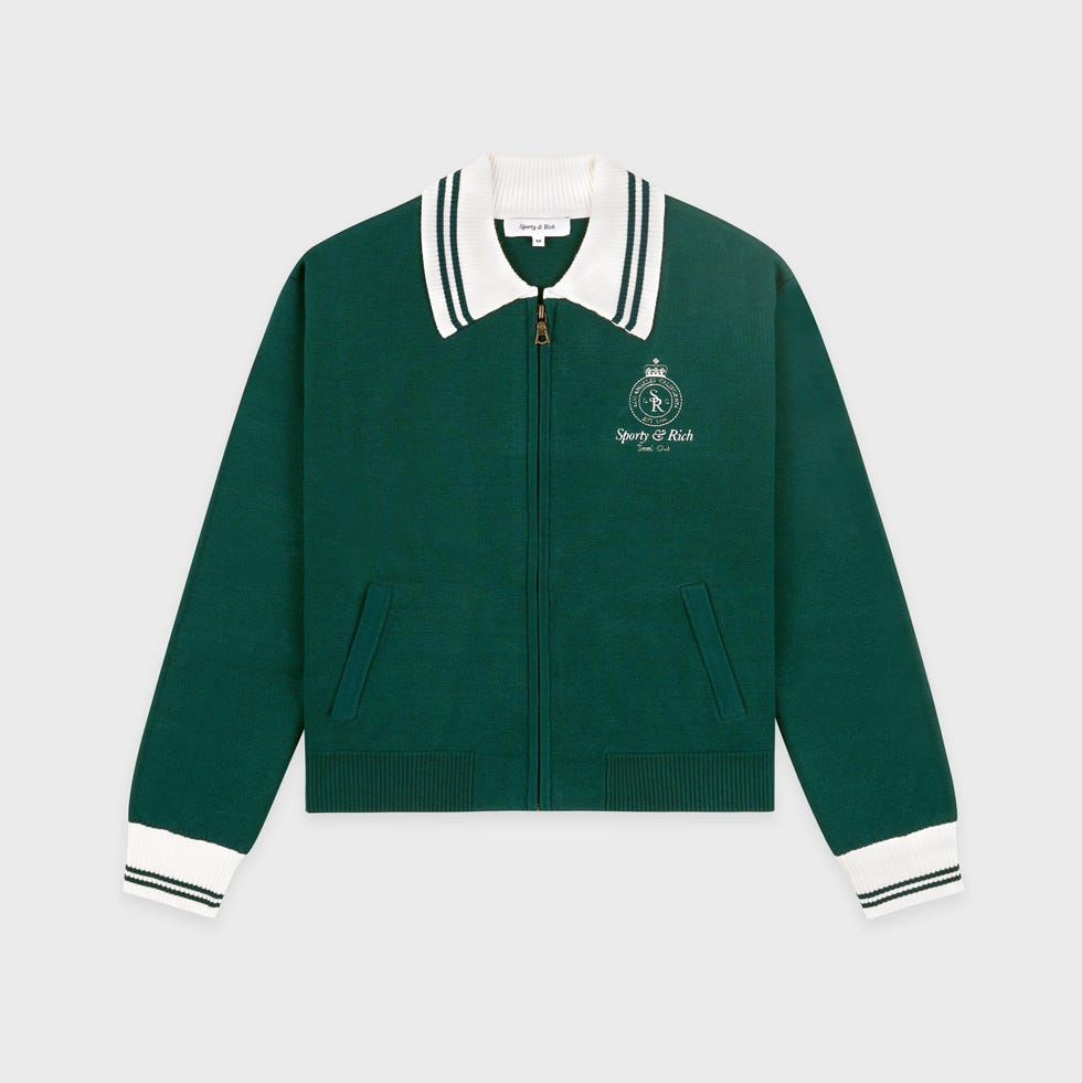 Crown Tennis Zipped Cardigan Crown Tennis Zipped Cardigan