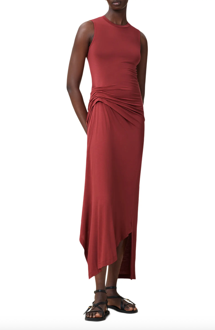 Rivi Draped Midi Dress