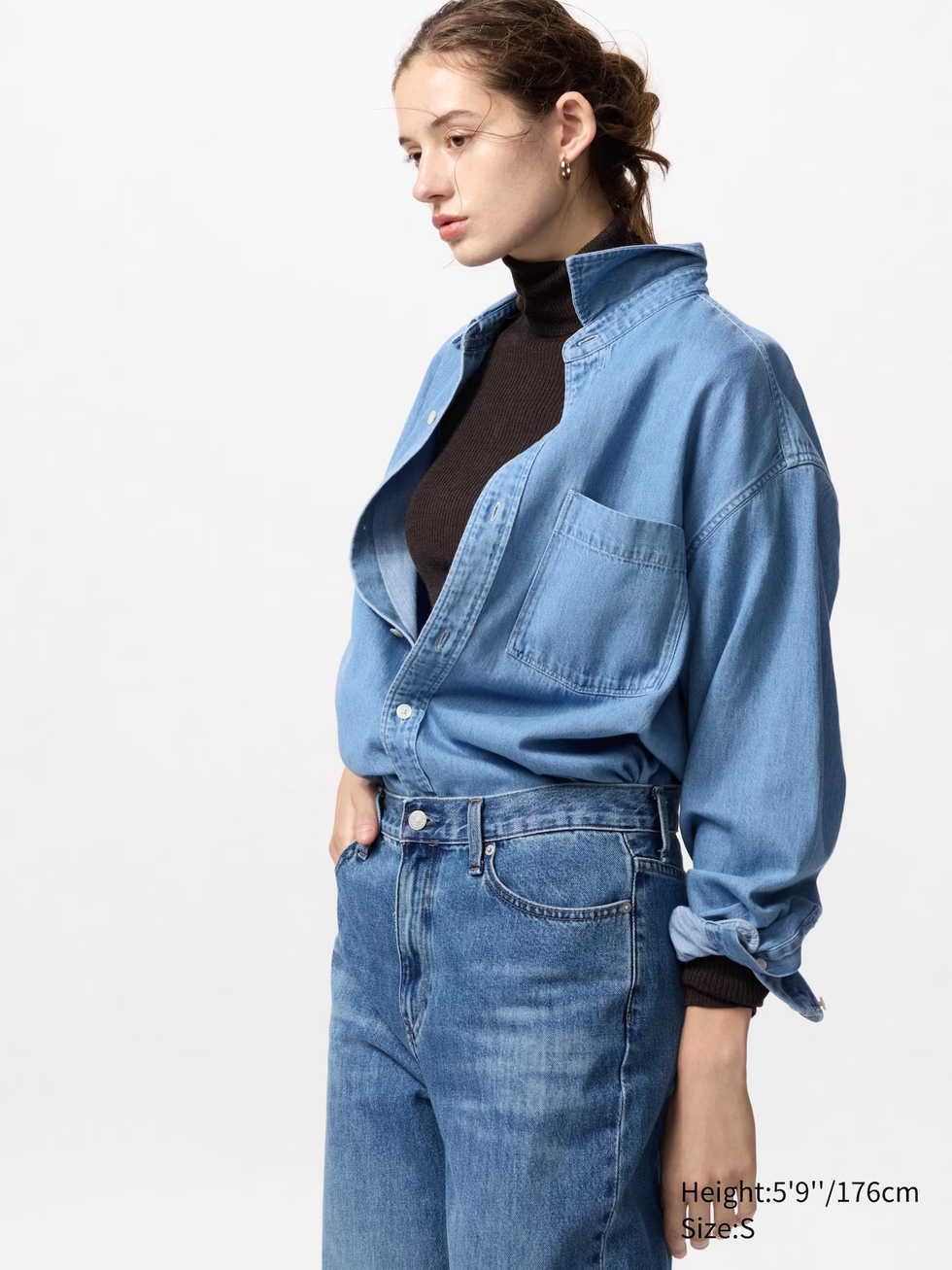 100% Merino Ribbed Turtleneck Jumper