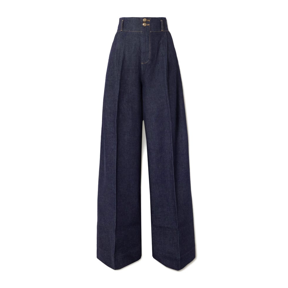 Hypnotic Pleated Wide-Leg Jeans