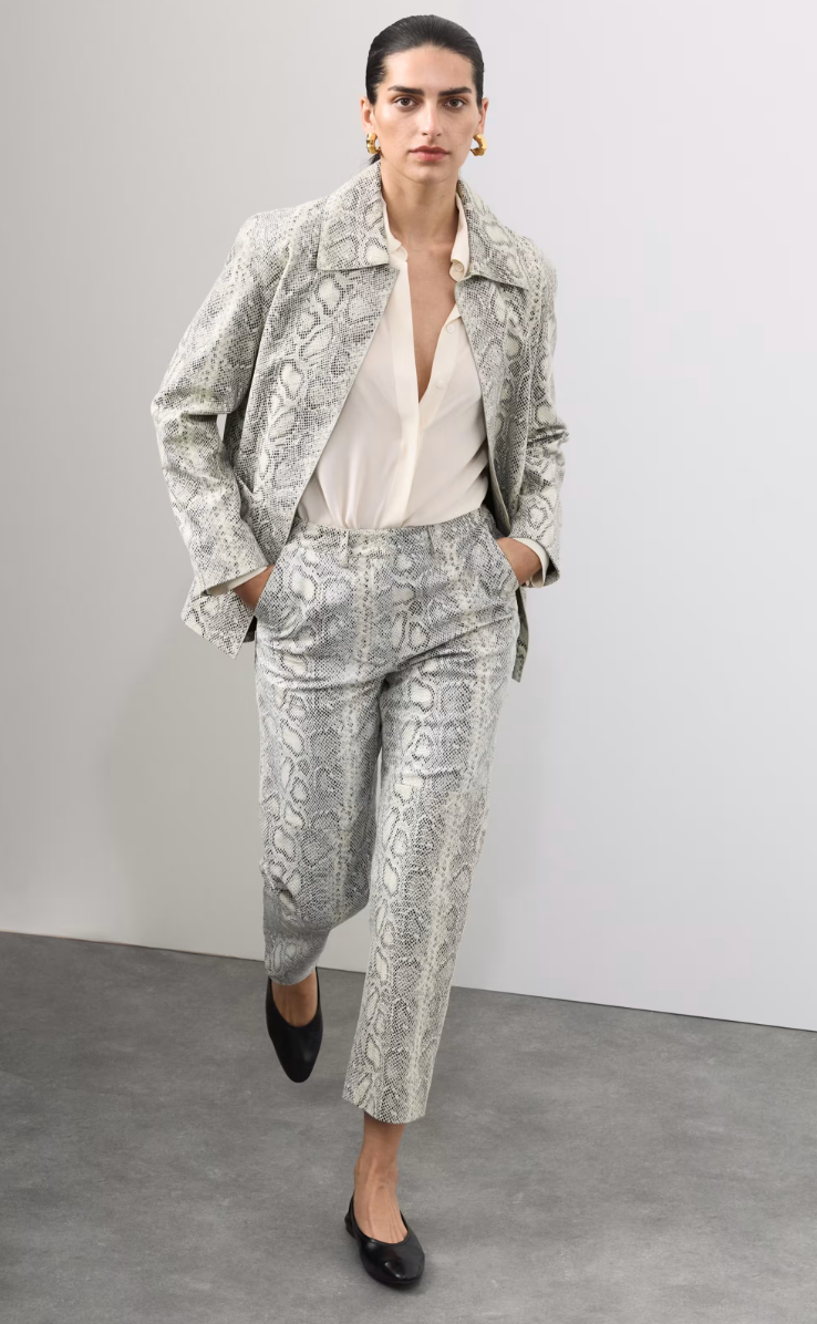 The Snakeprint Jacket: Leather Print Jacket