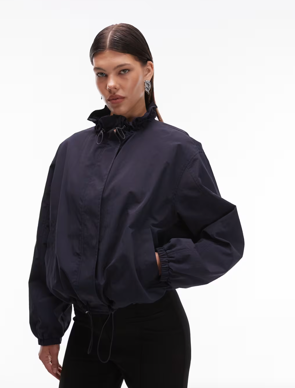 ASOS DESIGN Bubble Hem Jacket