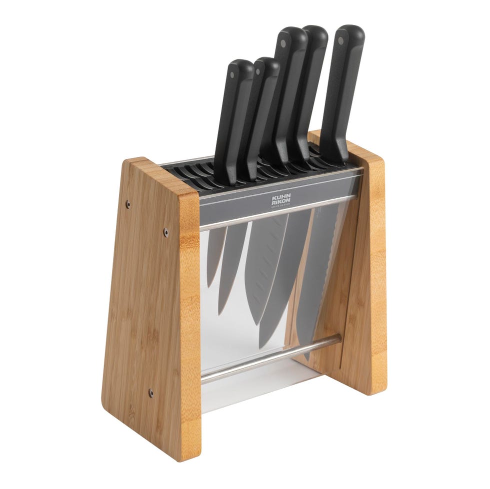 Iced Bamboo Knife Block 