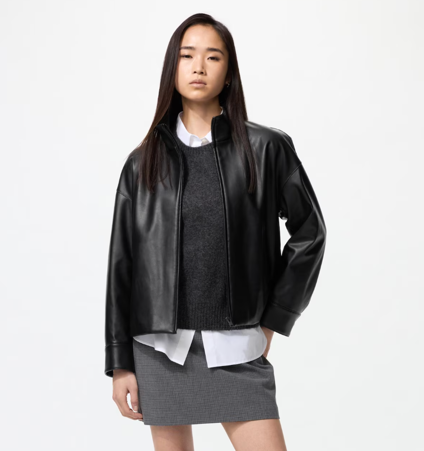 Coated Oversized Blouson
