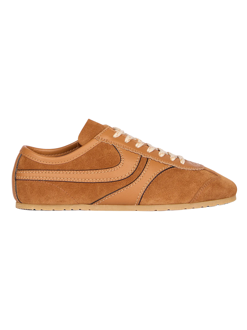 Baskets en cuir et daim
