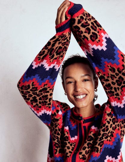 Abi Jacquard Cardigan