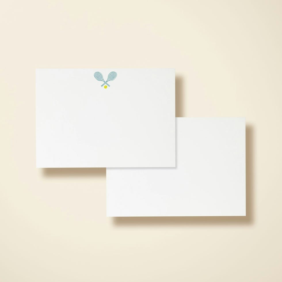 Tennis Rackets Notecard Set Tennis Rackets Notecard Set