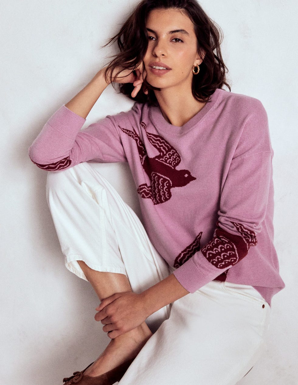 Natasha Novelty Jumper Swooping Swallow