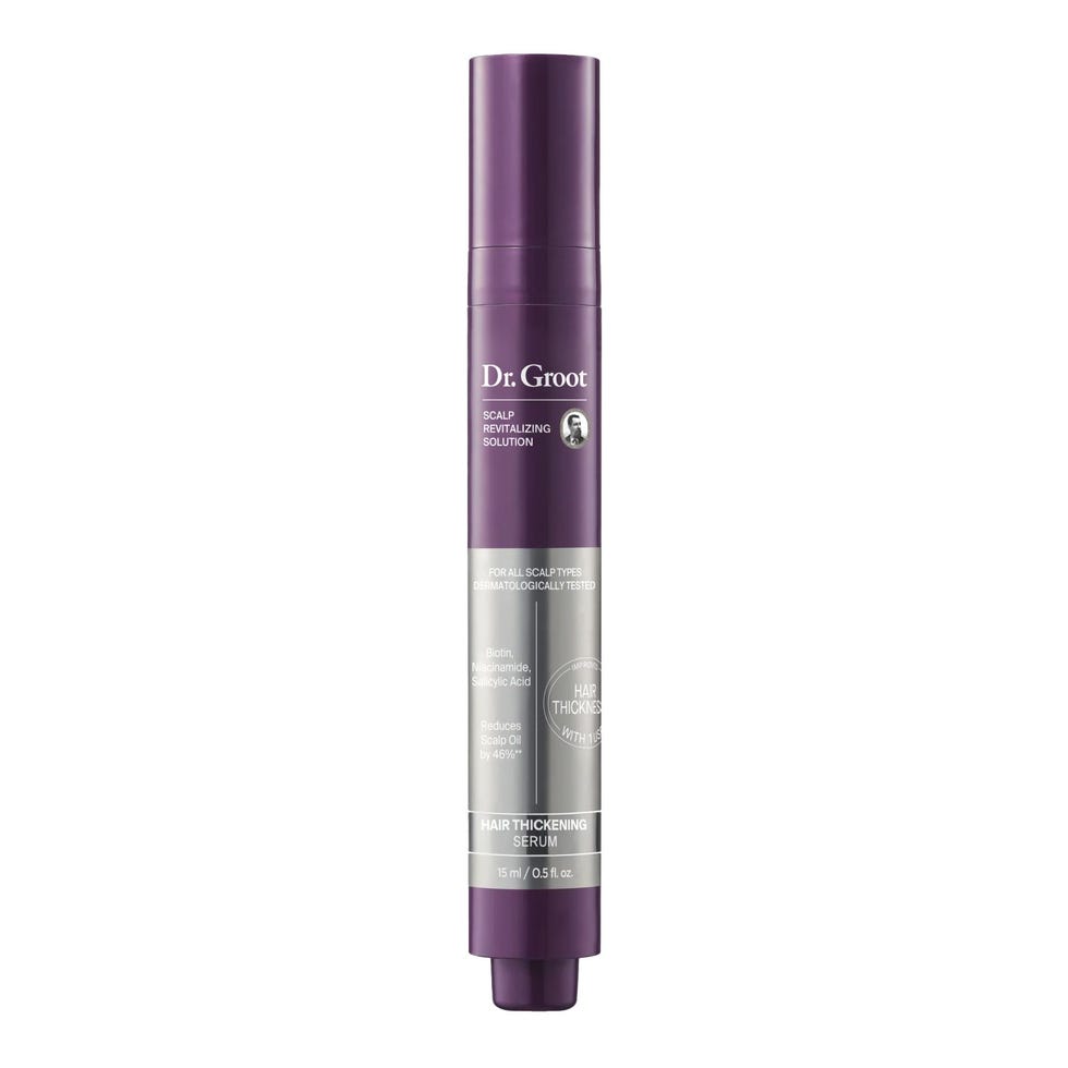 Solução revitalizante para couro cabeludo, sérum roll-on para espessamento capilar