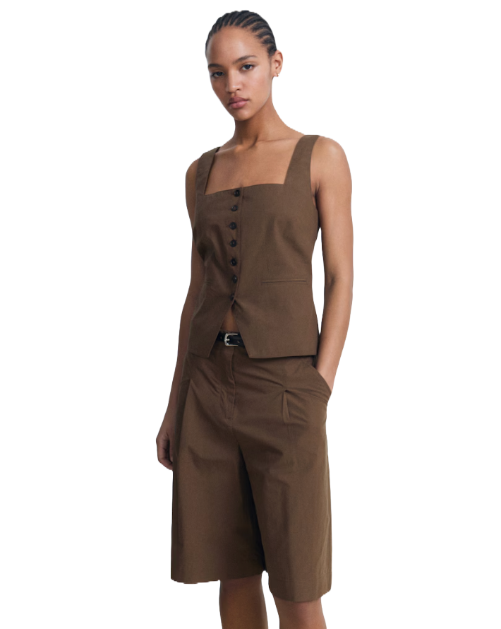 Cotton Suit Vest 