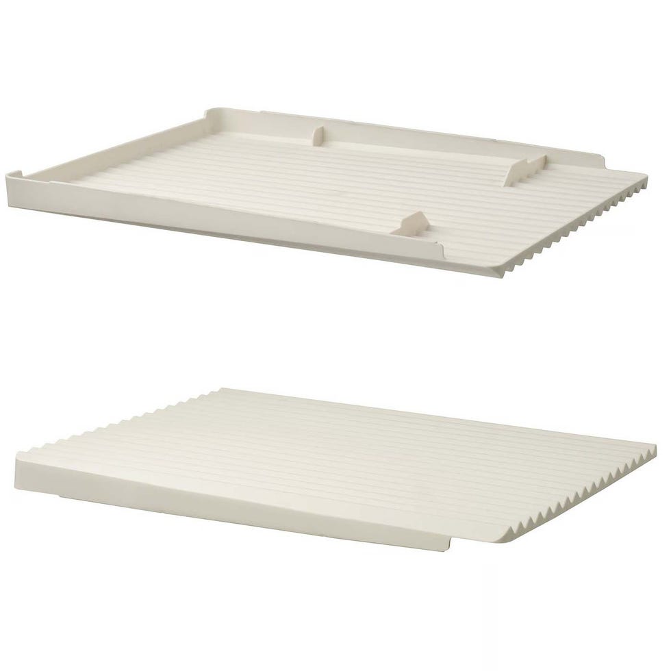 Escurreplatos doble, blanco, RINNIG 
