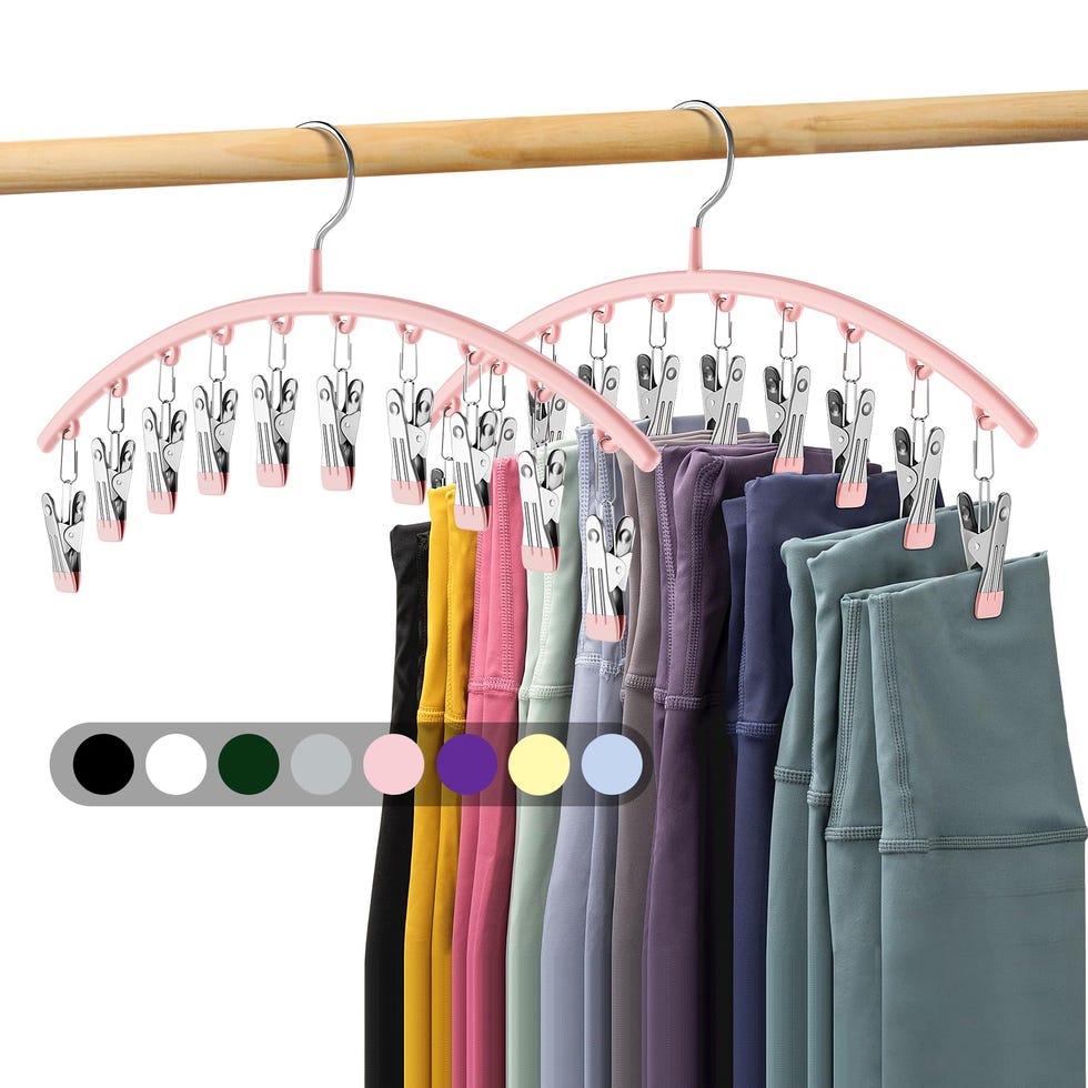 Perchas con clips para 20 leggings
