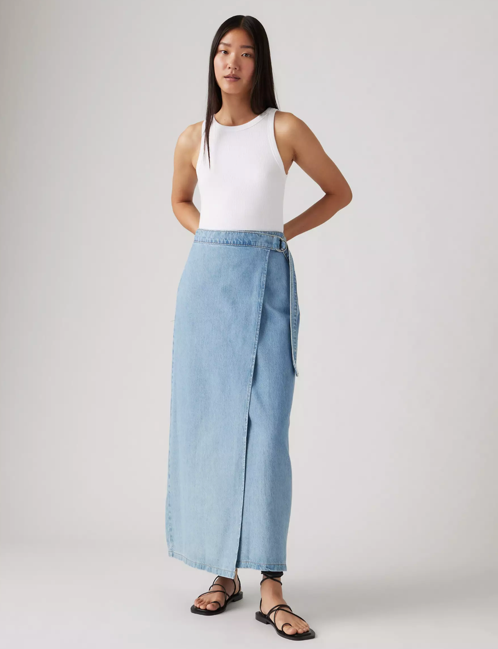 Column Wrap Skirt