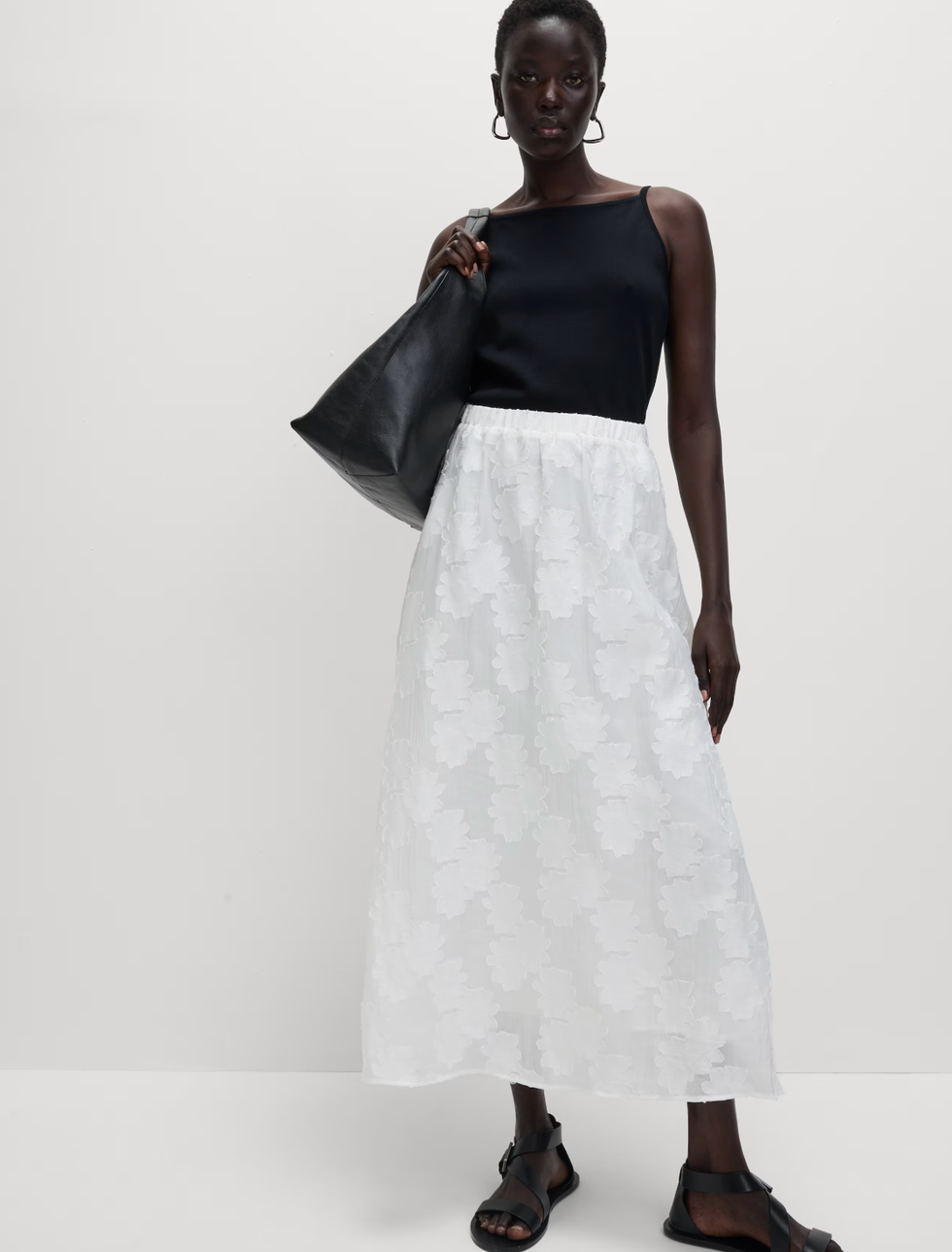 Jacquard Midi Circle Skirt