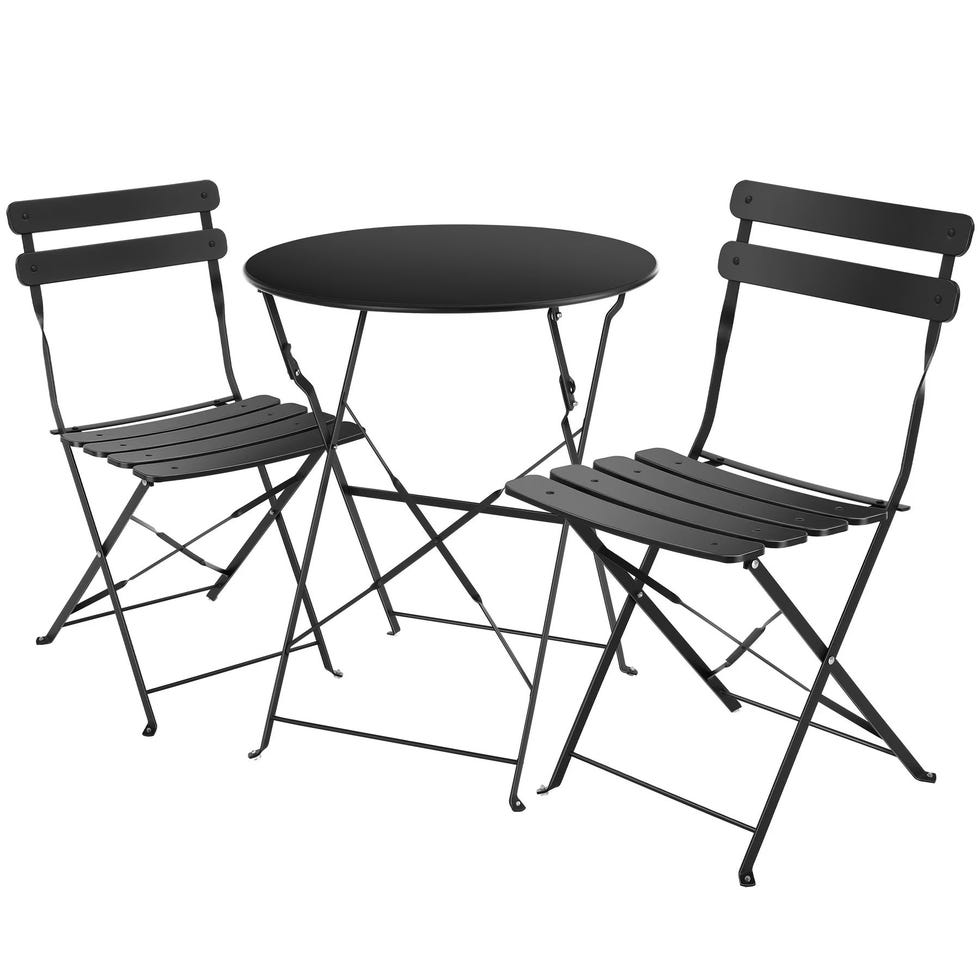 Mesa y sillas plegables