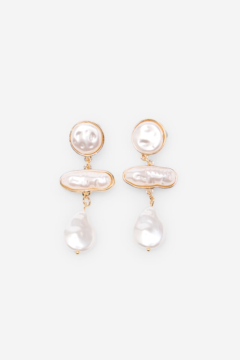 Pendientes de perla madre
